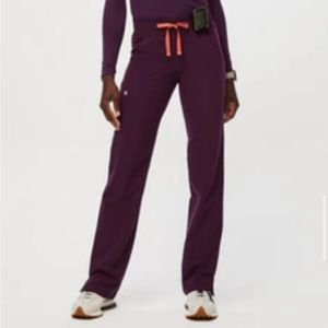 FIGS CARGO SCRUB PANTS DEEP PURPLE